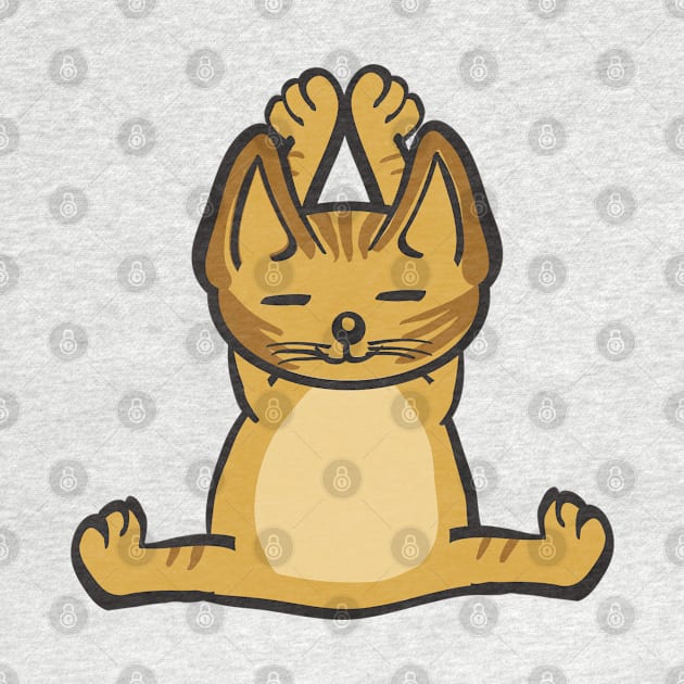 Cat In Different Yoga Poses by KsuAnn